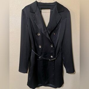LIKE NWT! Bebe X Naven Double Breasted Trench Dress Size 10